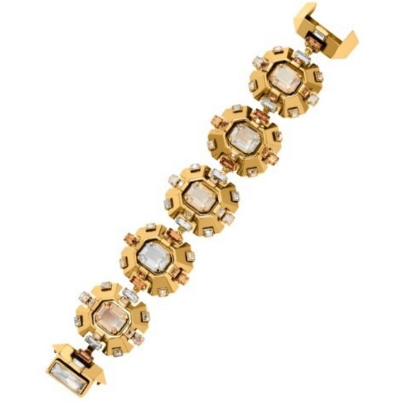 Lanvin Atelier Swarovski Gold Bracelet. - Picture 3 of 16